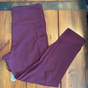 Zyia Active Light N Tight 20” Plum Sz 4